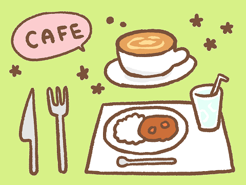 おしゃれなカフェのホールスタッフ／ご案内やレジなど イメージ